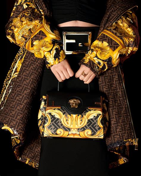 versace x fendi sfilata|fendi versace bag.